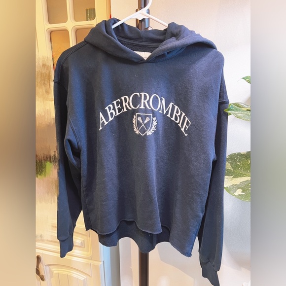Abercrombie & Fitch Tops - Abercrombie & Fitch AF Hooded Sweatshirt Tennis Navy Color